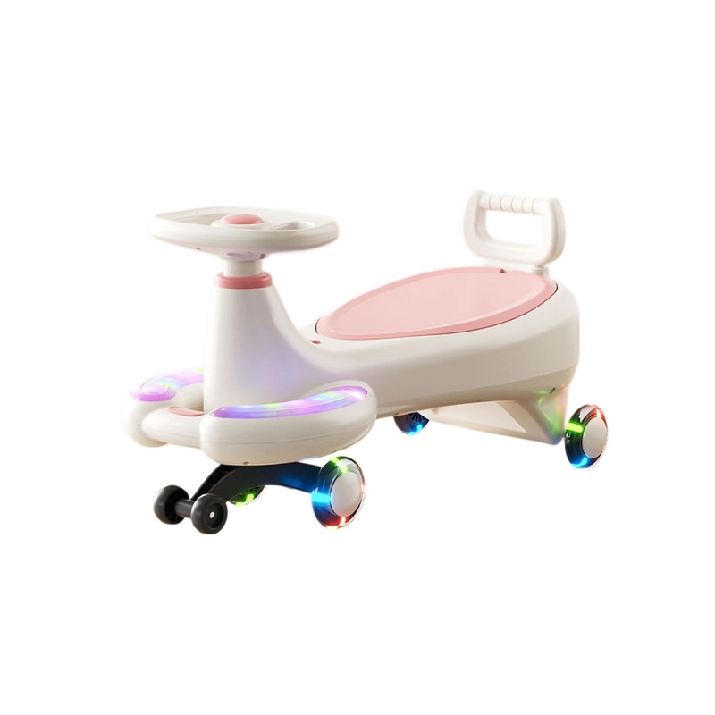 ANDADOR GIRO MAX TWIST CAR CORREPASILLOS CON MUSICA Y LUCES LED ROSA - 1