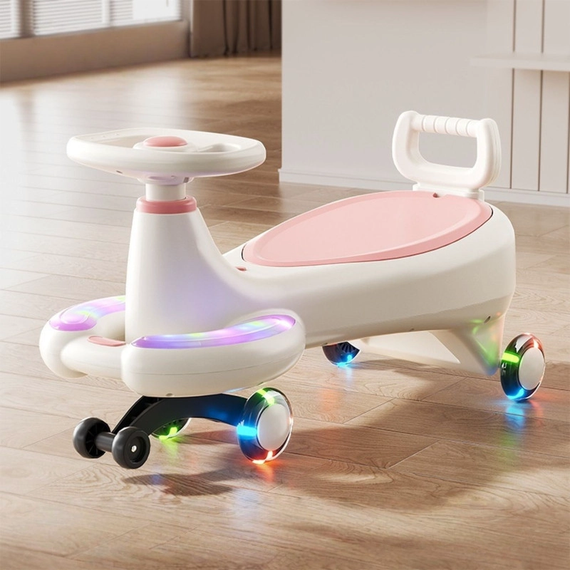 ANDADOR GIRO MAX TWIST CAR CORREPASILLOS CON MUSICA Y LUCES LED ROSA - 2