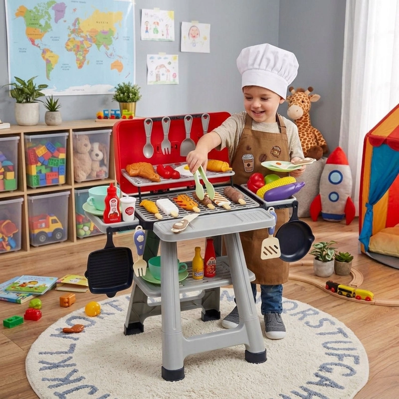 PARRILLA ASADOS INFANTIL 56 PIEZAS CON CON LUCES Y SONIDOS - 2