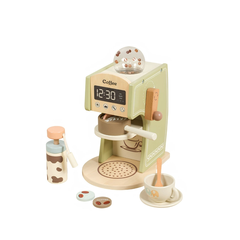 JUGUETE CAFETERA CON ACCESORIOS PARA NIÑOS EN MADERA - 1