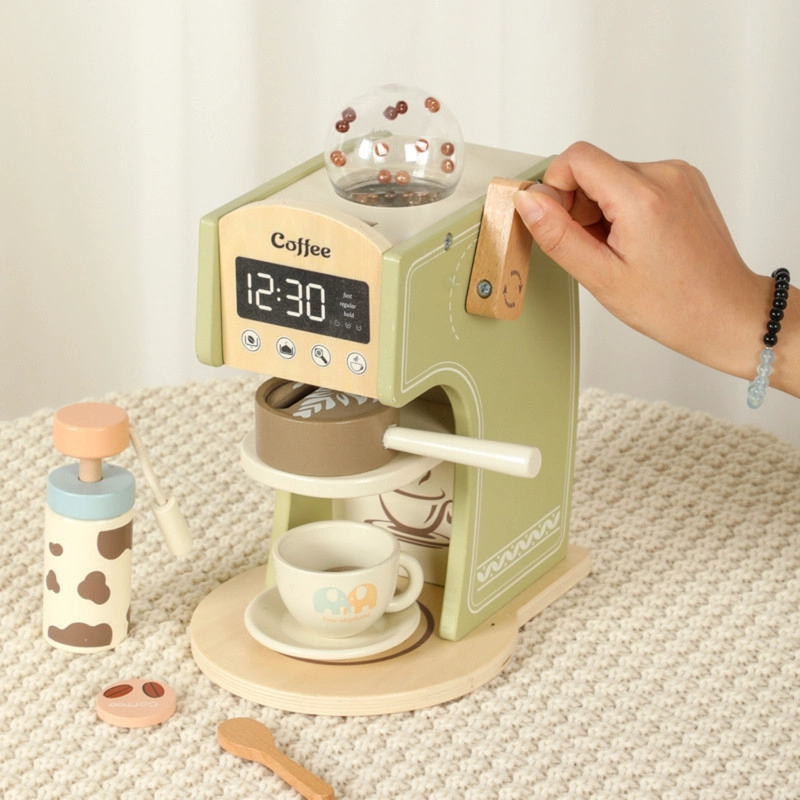 JUGUETE CAFETERA CON ACCESORIOS PARA NIÑOS EN MADERA - 2