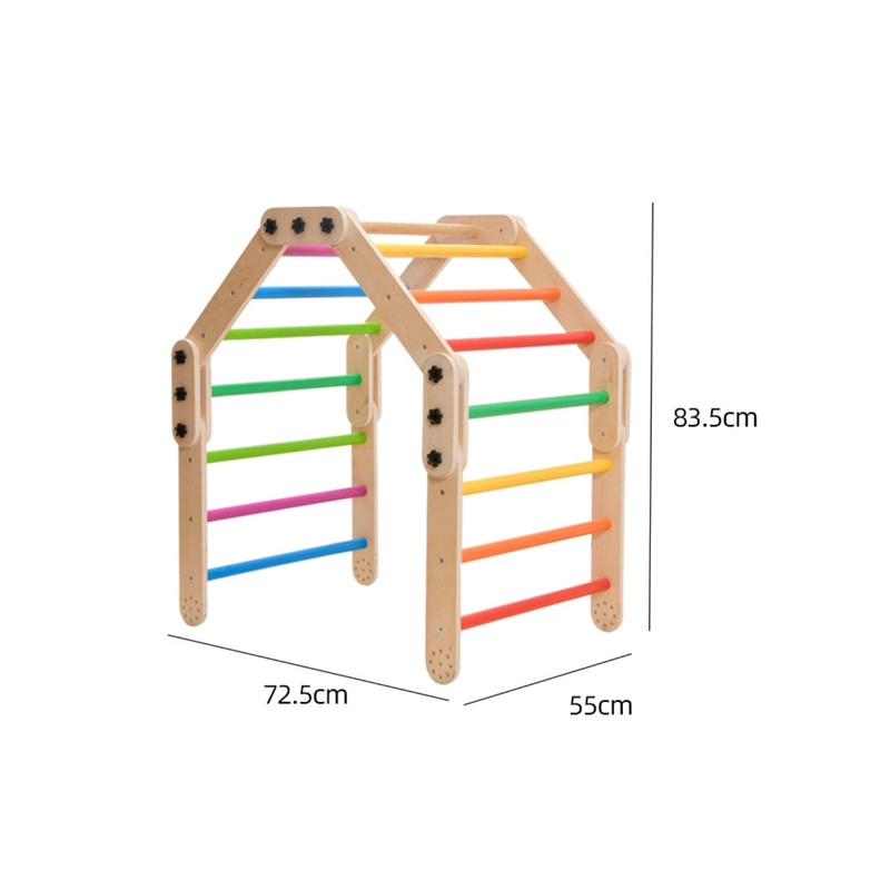 JUEGO ESCALADOR Y RESBALIN MONTESSORI EN MADERA - 7
