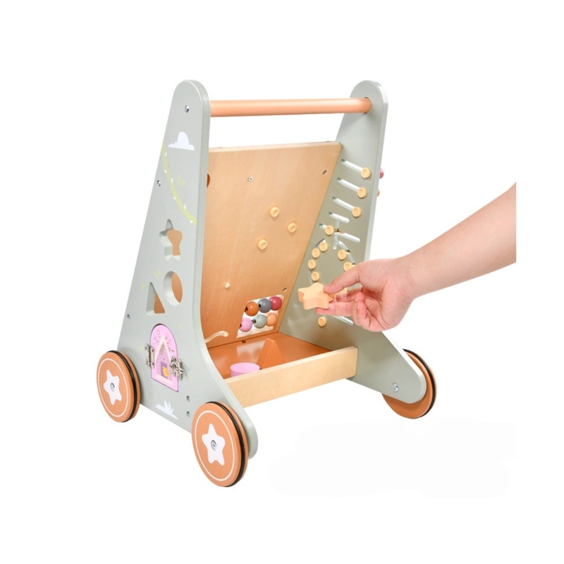 ANDADOR CAMINADOR CORREPASILLO MADERA MULTIFUNCIONAL CON JUEGOS DIDACTICOS - 4