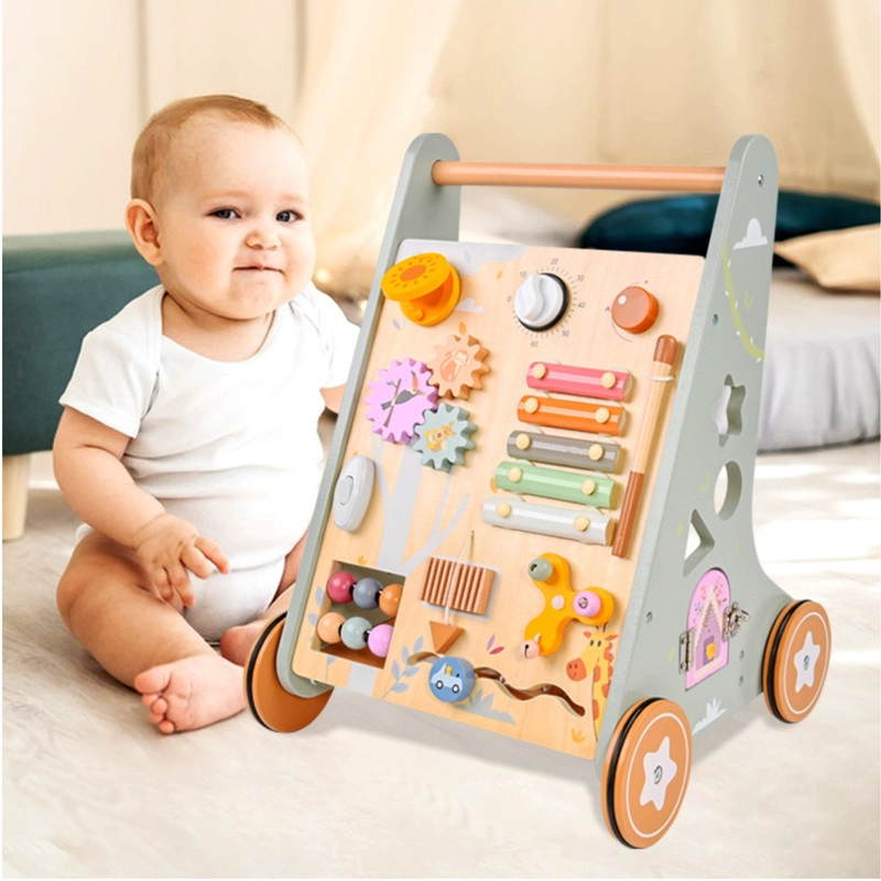 ANDADOR CAMINADOR CORREPASILLO MADERA MULTIFUNCIONAL CON JUEGOS DIDACTICOS - 6