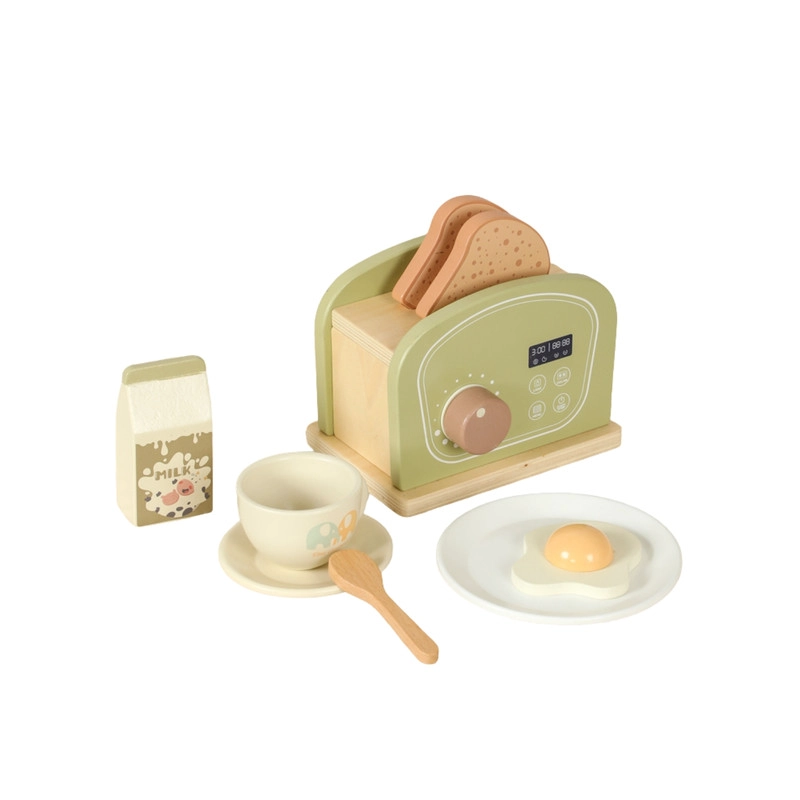 JUGUETE TOSTATOR CON UTENSILIOS PARA NIÑOS EN MADERA - 1