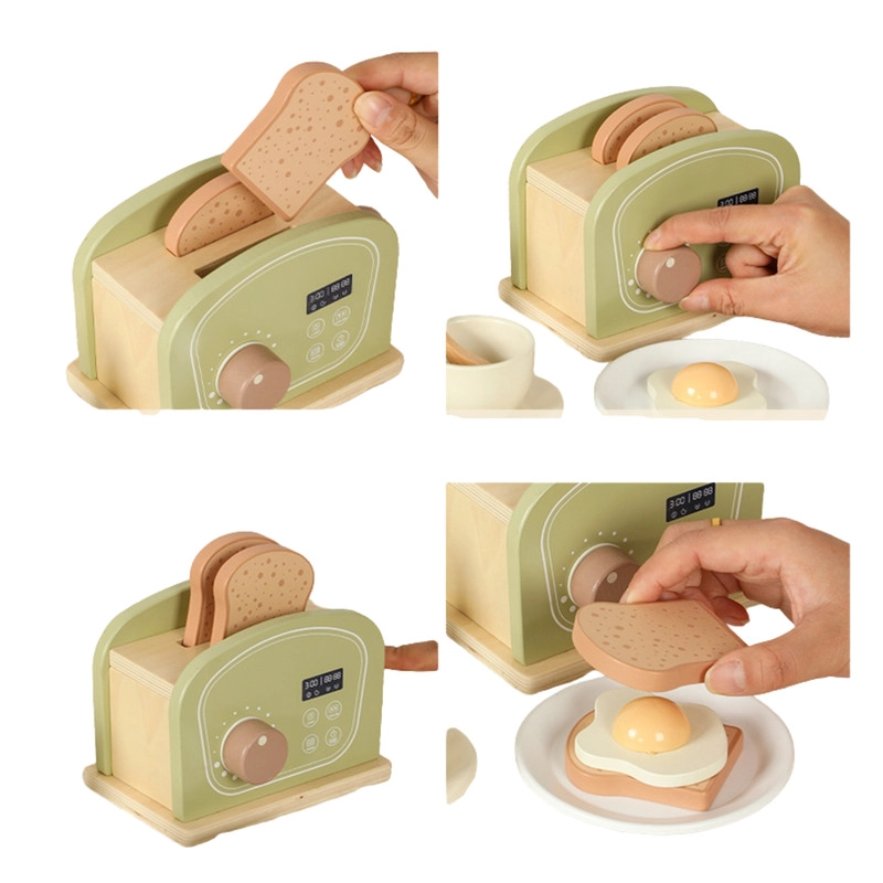JUGUETE TOSTATOR CON UTENSILIOS PARA NIÑOS EN MADERA - 2