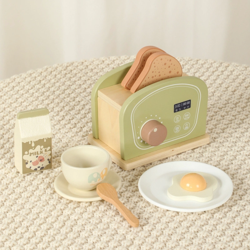 JUGUETE TOSTATOR CON UTENSILIOS PARA NIÑOS EN MADERA - 3