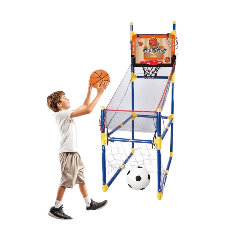 SET DE JUEGOS BALONCESTO Y FUTBOL INFANTIL INTERIOR Y EXTERIOR - 1