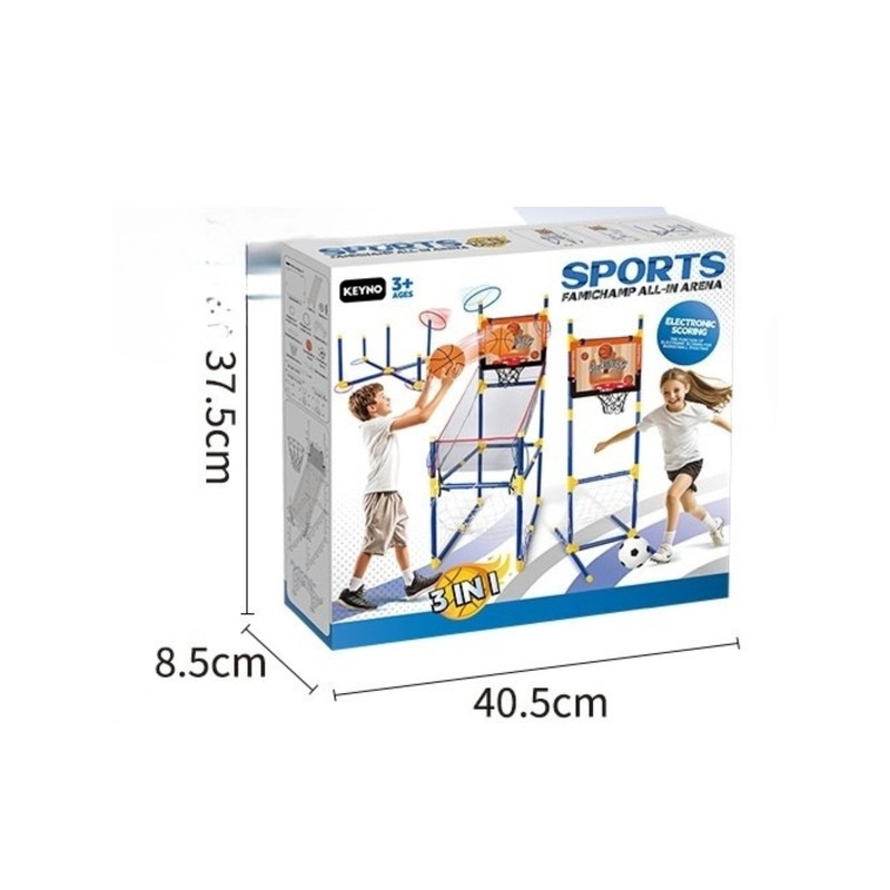 SET DE JUEGOS BALONCESTO Y FUTBOL INFANTIL INTERIOR Y EXTERIOR - 3