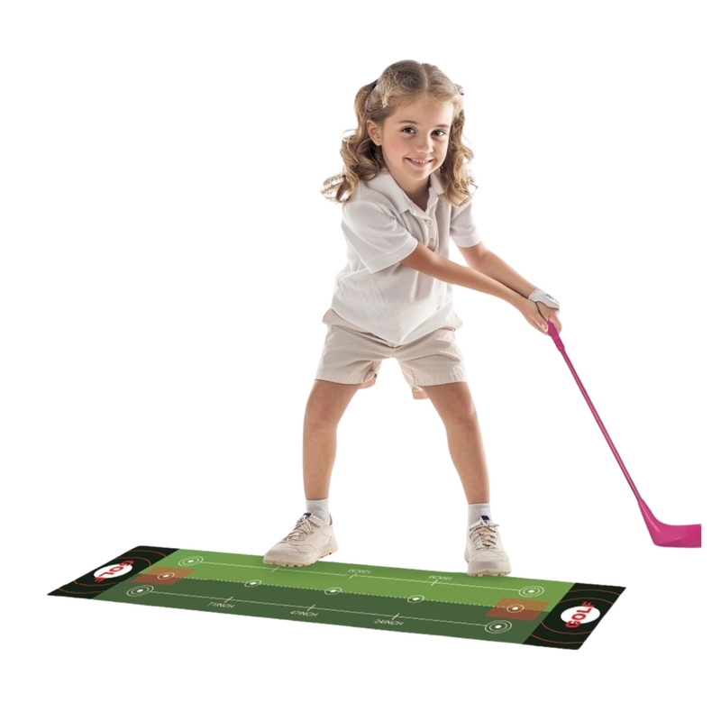 SET DE GOLF PARA NINAS CON ALFOMBRA DE PRACTICA Y PALO