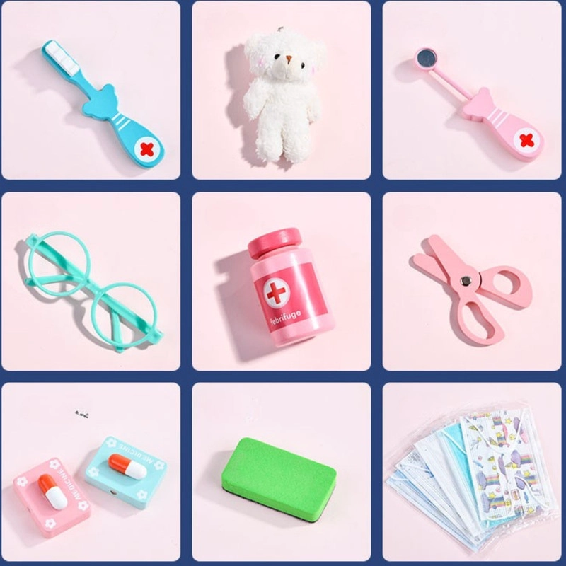 JUGUETE DIDACTICO DENTAL PARA NIÑOS EN MADERA ROSADO - 3