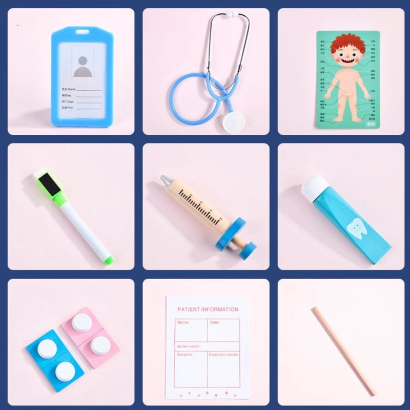JUGUETE DIDACTICO DENTAL PARA NIÑOS EN MADERA ROSADO - 4