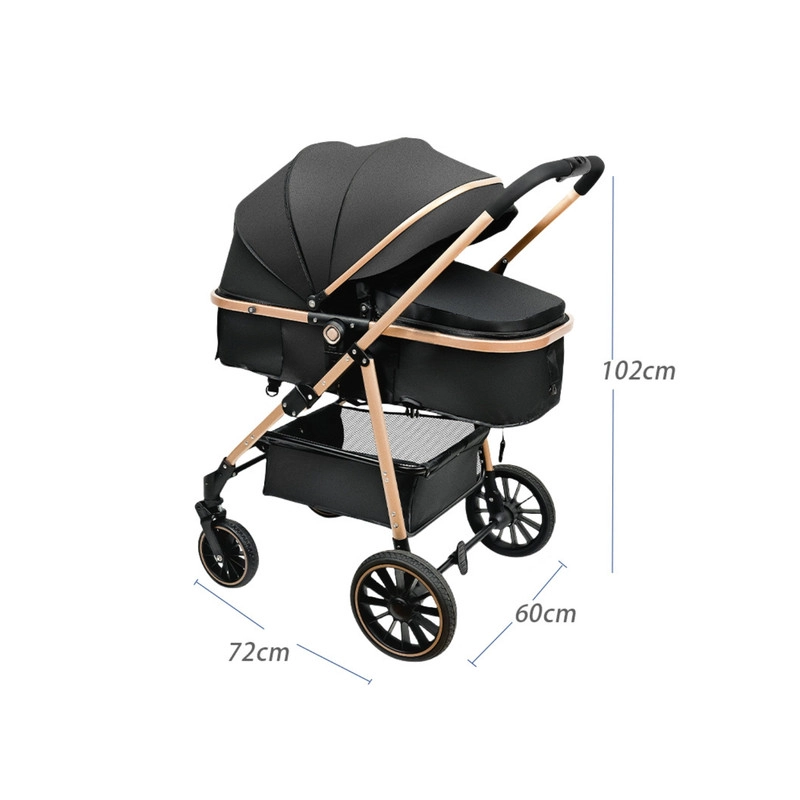 COCHE PASEO CUNA BEBE 3 EN 1 MULTIFUNCIONAL Y PLEGABLE - 6