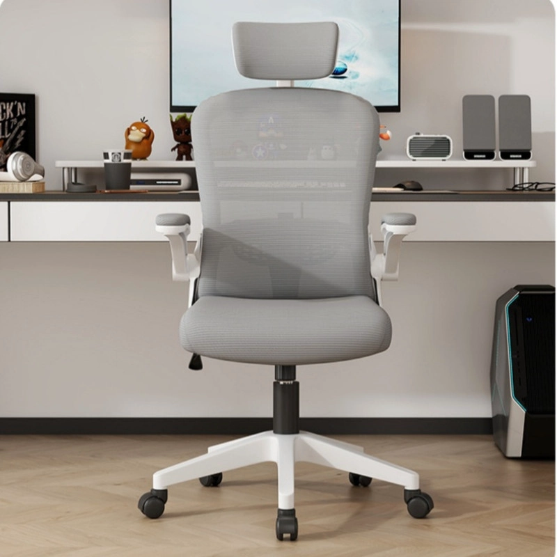 SILLA ESCRITORIO ERGONOMICA CON REPOSACABEZAS APOYABRAZOS AJUSTABLES  Y MALLA TRANSPIRABLE BLANCA - 2