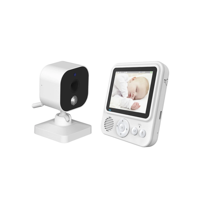 MONITOR VIDEO 2,8 PULGADAS CON VISION NOCTURNA, SENSOR TEMPERATURA Y MICROFONO - 1