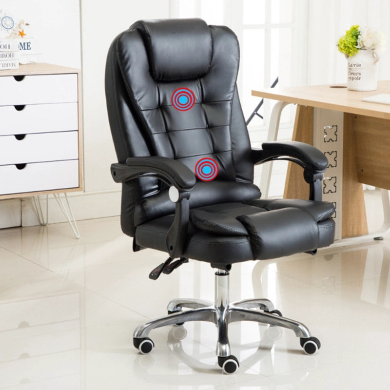 SILLA EJECUTIVA ERGONOMICA CON MASAJE Y REPOSAPIE S, DE ECO CUERO - 5