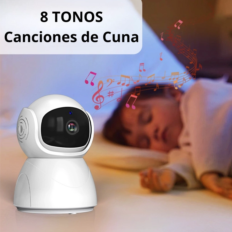 MONITOR VIDEO 5,0 PULGADAS INALAMBRICO CON VISION NOCTURNA, SENSOR TEMPERATURA Y MICROFONO - 4