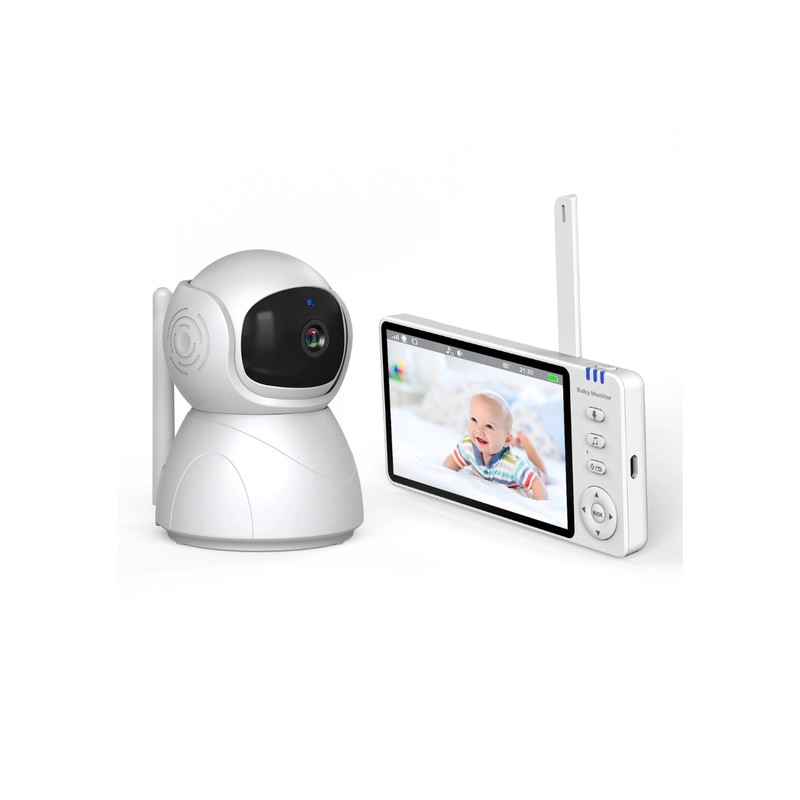 MONITOR VIDEO 5,0 PULGADAS INALAMBRICO CON VISION NOCTURNA, SENSOR TEMPERATURA Y MICROFONO - 6