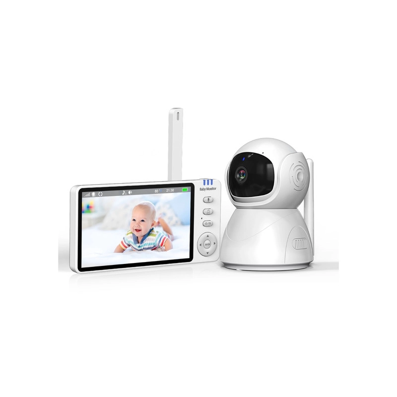 MONITOR VIDEO 5,0 PULGADAS INALAMBRICO CON VISION NOCTURNA, SENSOR TEMPERATURA Y MICROFONO - 8