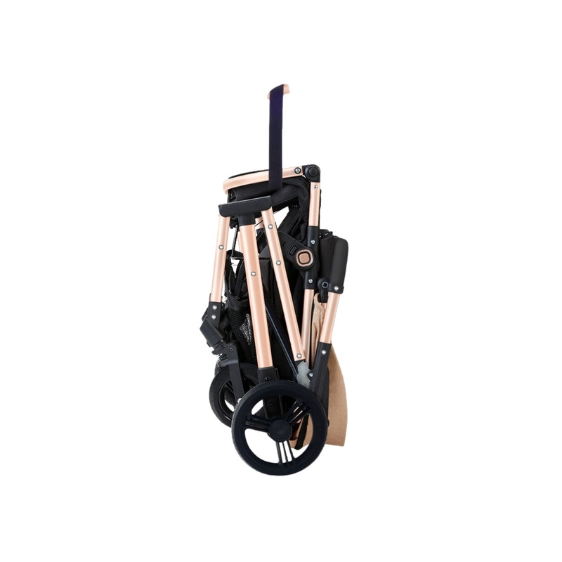 COCHE CUNA PASEO DE LUJO PLEGADO AUTOMATICO CON MARCO DE ALUMINIO Y ASIENTO RECLINABLE - 2