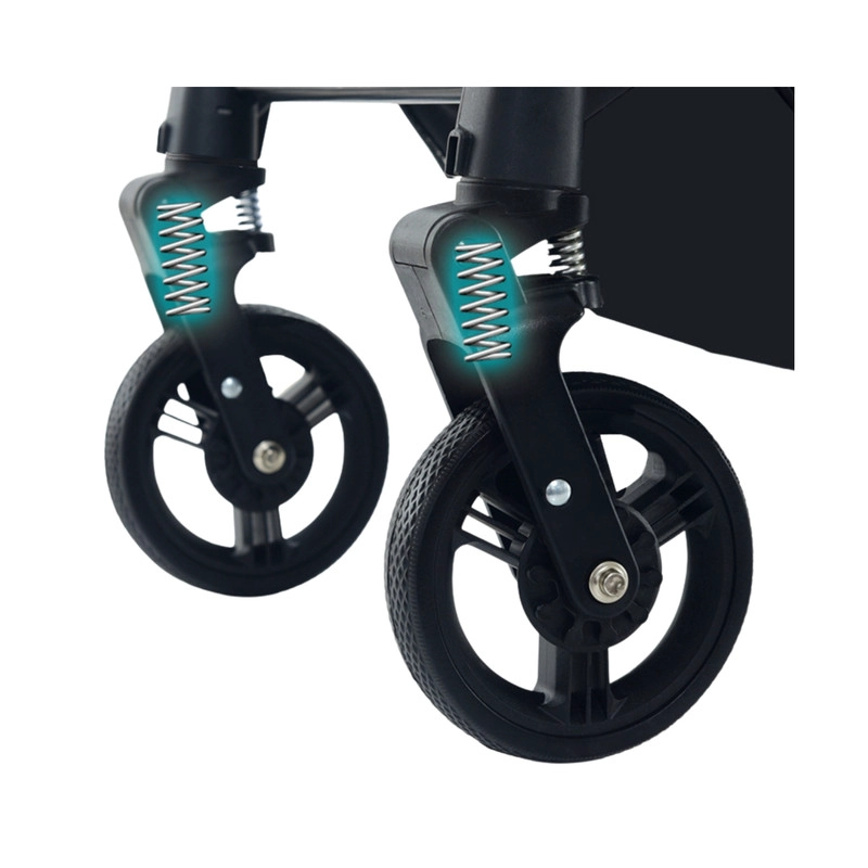 COCHE CUNA PASEO DE LUJO PLEGADO AUTOMATICO CON MARCO DE ALUMINIO Y ASIENTO RECLINABLE - 3
