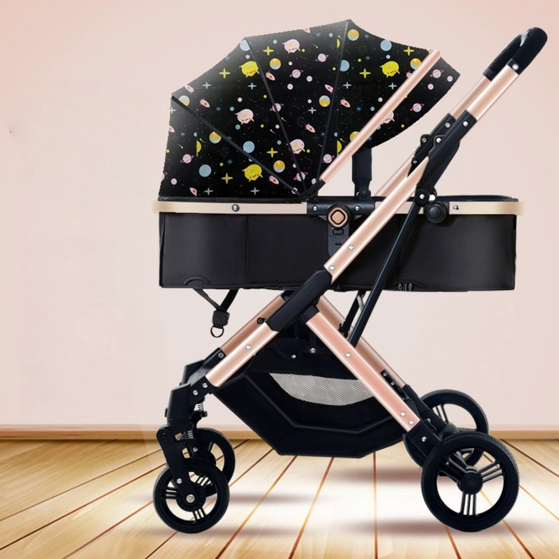 COCHE CUNA PASEO DE LUJO PLEGADO AUTOMATICO CON MARCO DE ALUMINIO Y ASIENTO RECLINABLE - 8