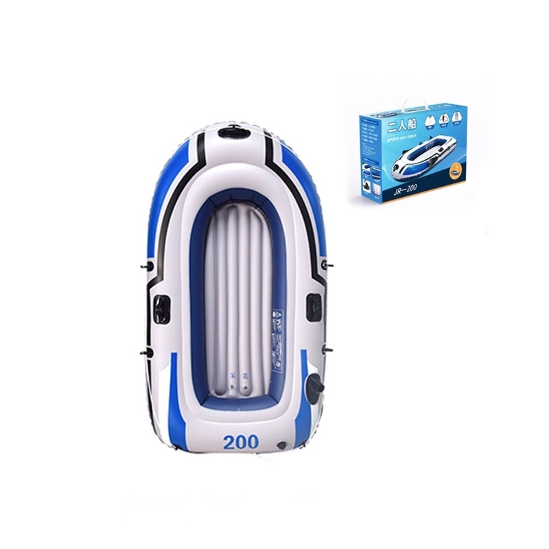 BOTE INFLABLE PARA 2 PERSONAS CON REMOS Y BOMBA DE AIRE MANUAL - 5