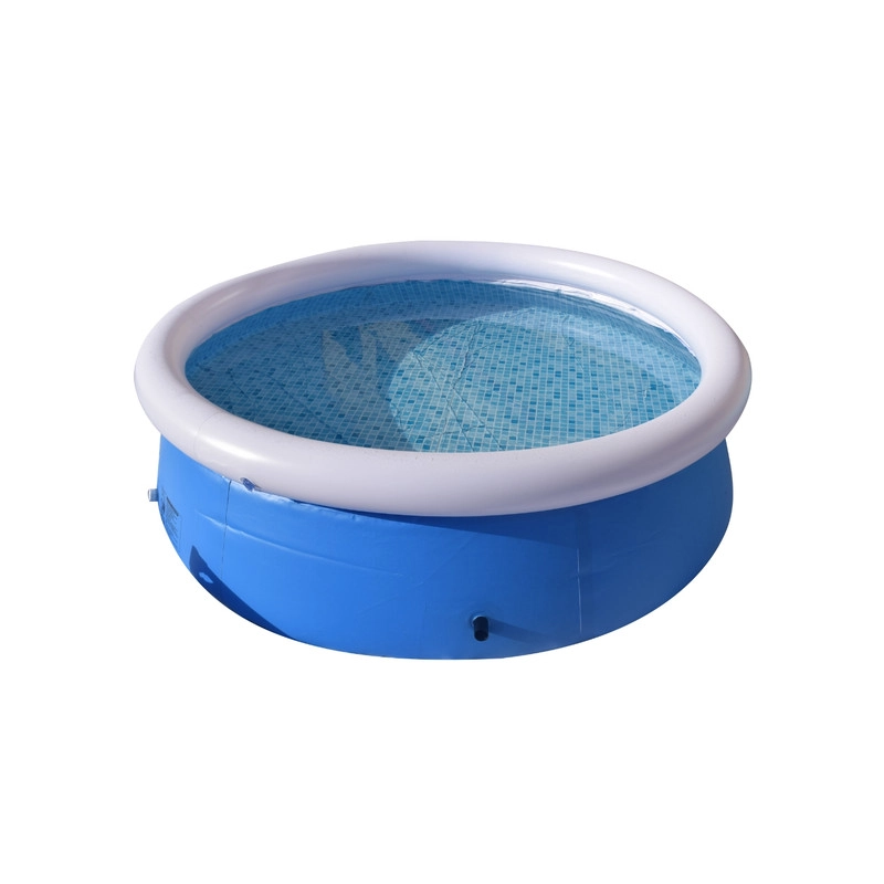 PISCINA FAMILIAR REDONDA ULTRA RESISTENTE DE INSTALACION RAPIDA CON ARO INFLABLE 183CM - 4