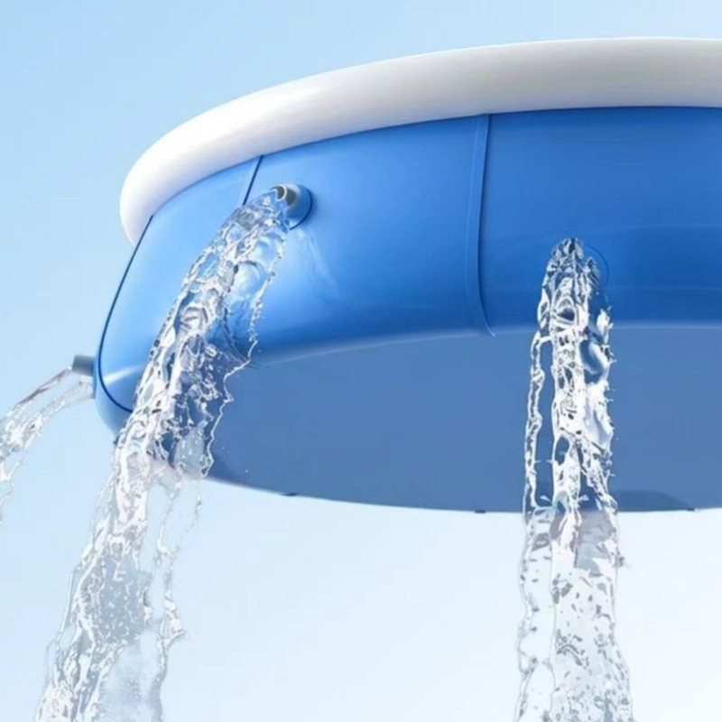 PISCINA FAMILIAR REDONDA ULTRA RESISTENTE DE INSTALACION RAPIDA CON ARO INFLABLE 244CM - 5
