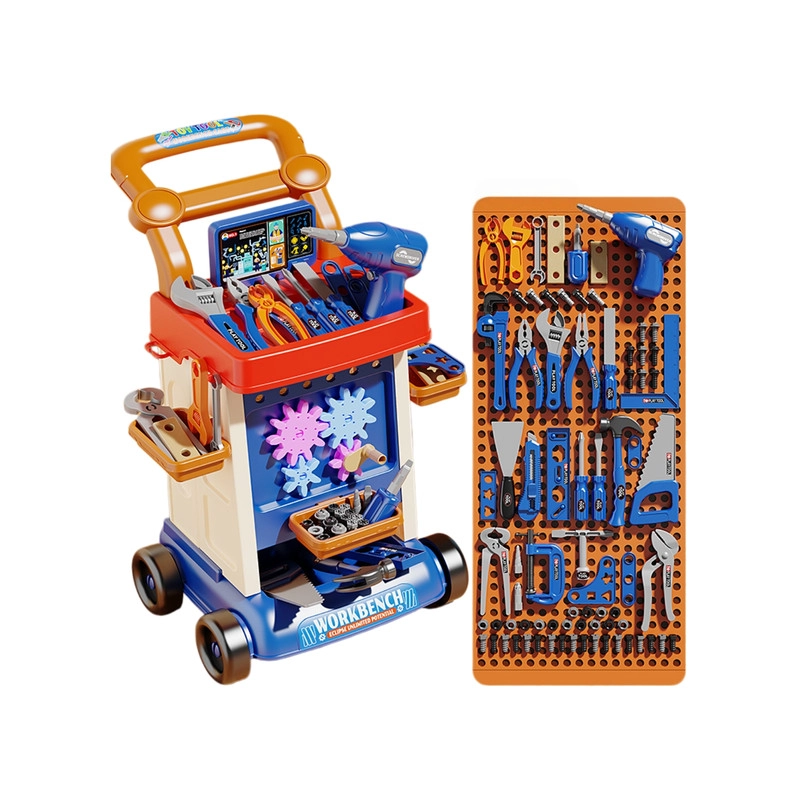 JUGUETE SET DE HERRAMIENTAS CARPINTERO MECANICA INFANTIL 94 PIEZA - 1