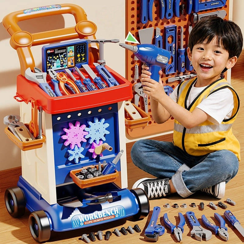 JUGUETE SET DE HERRAMIENTAS CARPINTERO MECANICA INFANTIL 94 PIEZA - 2