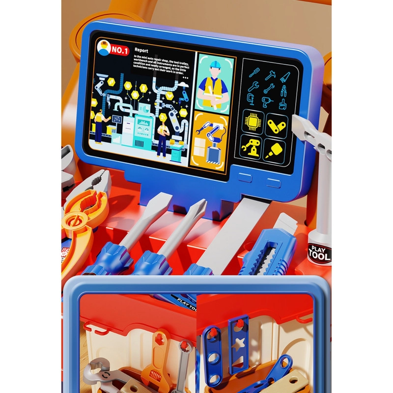 JUGUETE SET DE HERRAMIENTAS CARPINTERO MECANICA INFANTIL 94 PIEZA - 6