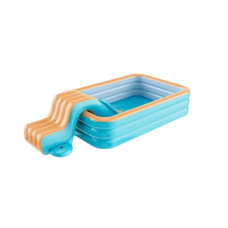 CENTRO DE JUEGOS ACUATICO INFANTIL, PISCINA INFLABLE CON TOBOGAN Y TECHO - 6