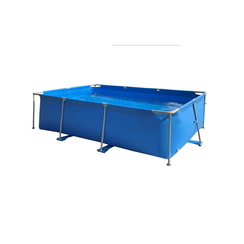 PISCINA RECTANGULAR SUPER RESISTENTE DESMONTABLE  CON ESTRUCTURA METALICA Y LONA DE PVC REFORZADO - 3