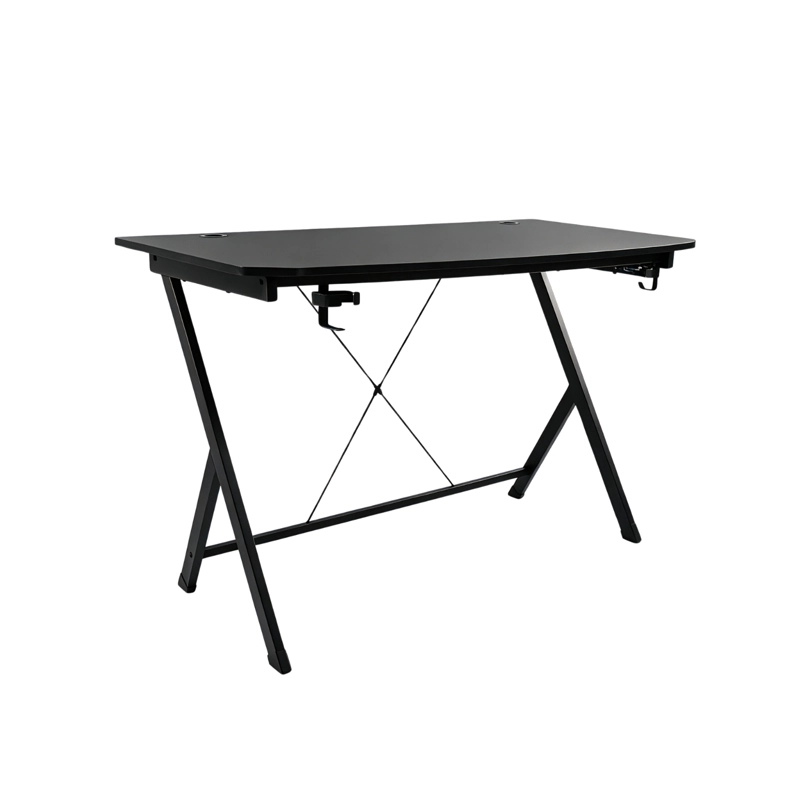ESCRITORIO MESA GAMER CON SOPORTES PARA VASO Y AUDIFONOS - 8