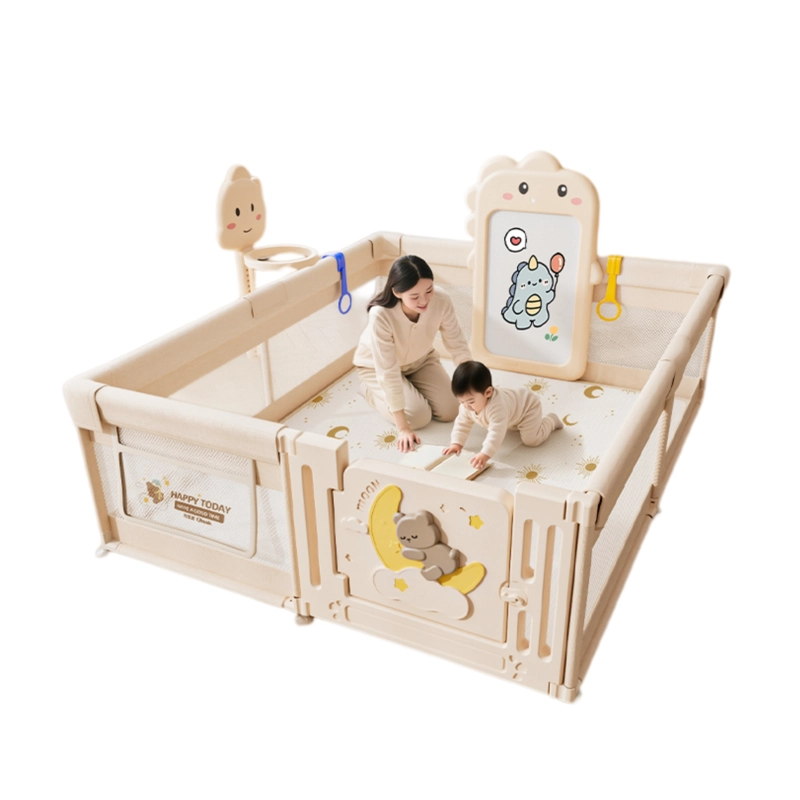 CORRAL GIMNASIO DE JUEGO BEBE  CON ALFOMBRA, PIZARRA Y ACCESORIOS INTERACTIVOS 200 OSO - 2