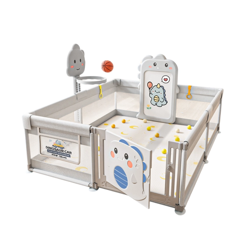 CORRAL GIMNASIO DE JUEGO BEBE  CON ALFOMBRA, PIZARRA Y ACCESORIOS INTERACTIVOS 200 DINO - 1