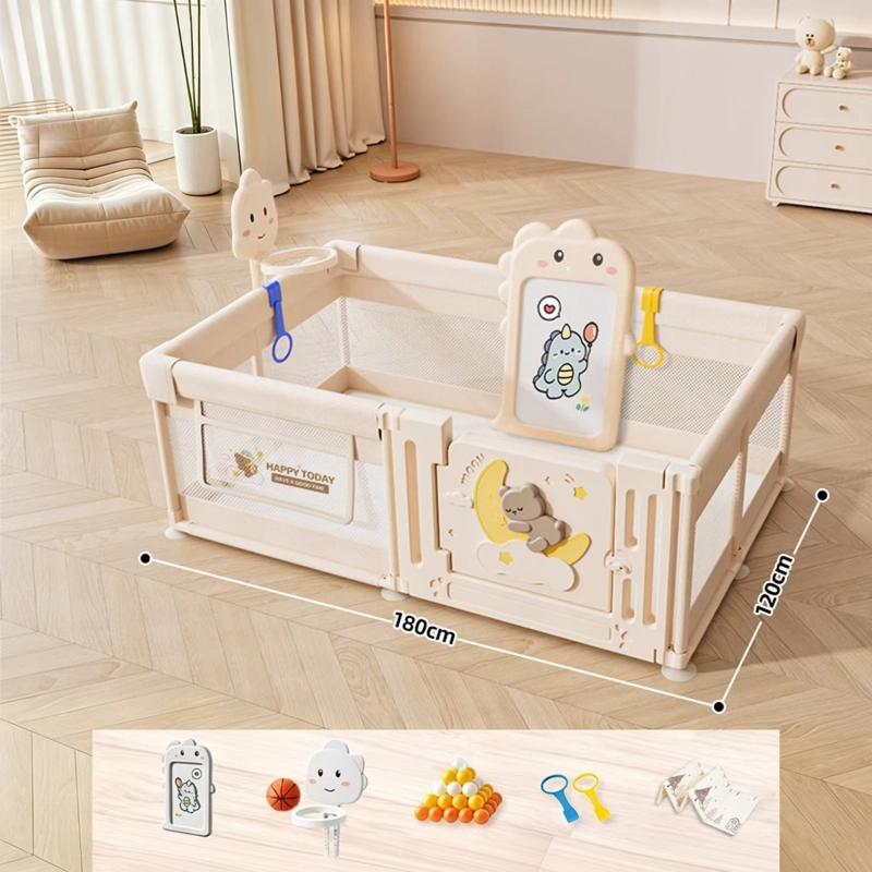 CORRAL GIMNASIO DE JUEGO BEBE  CON ALFOMBRA, PIZARRA Y ACCESORIOS INTERACTIVOS 180 OSO - 6