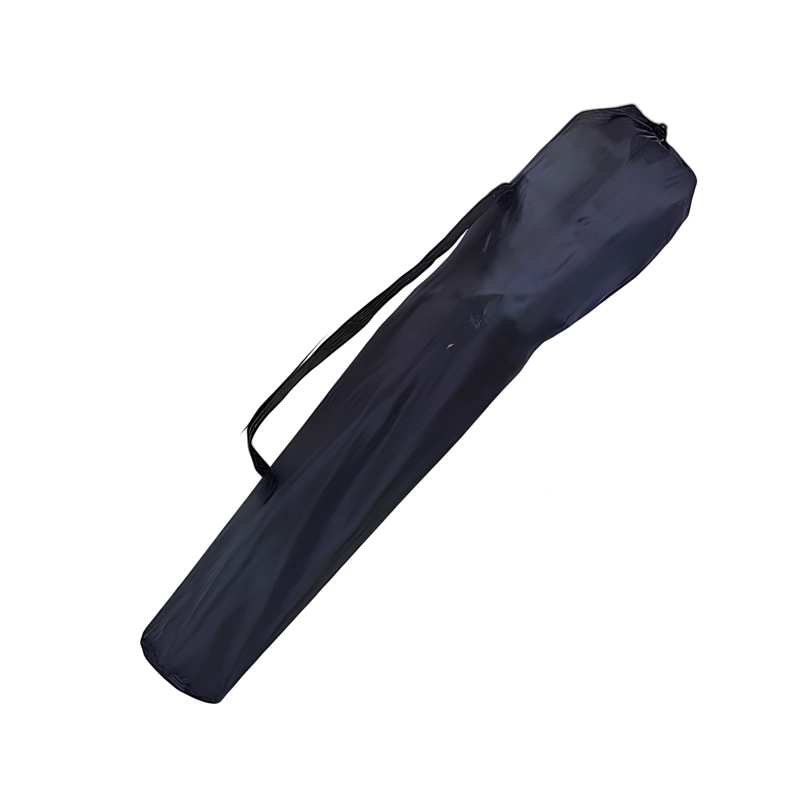 SILLA PLEGABLE DE CAMPING CON POSAVASOS Y BRAZOS HASTA 150KG NEGRO - 3
