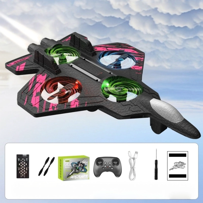 AVION DRONE JUGUETE A CONTROL REMOTO ANTI CHOQUES H2 - 2