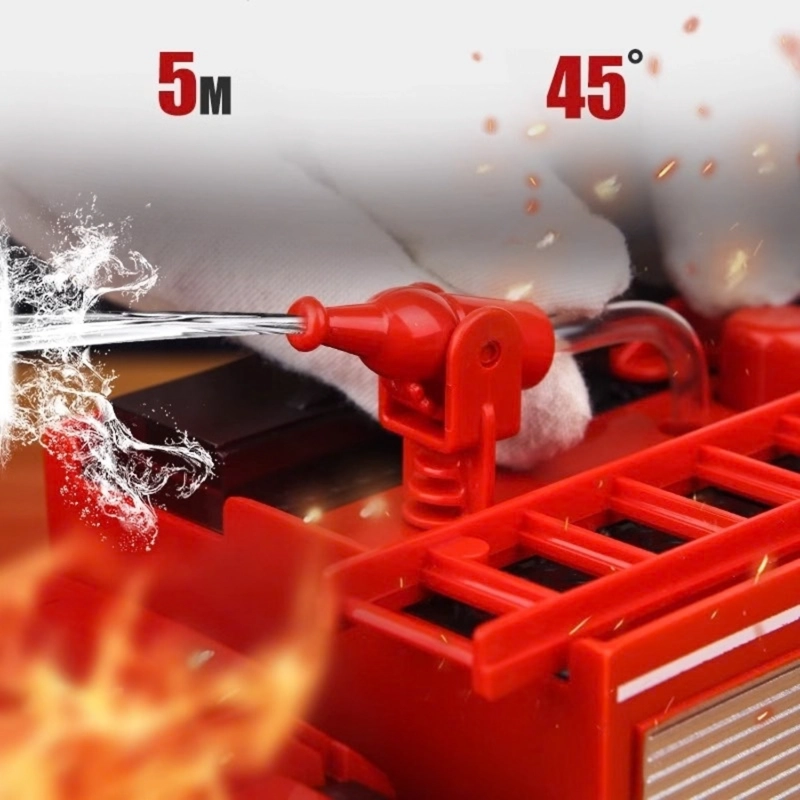CAMION BOMBEROS CONTROL REMOTO ROBOT TRANSFORMER LANZA AGUA - 4