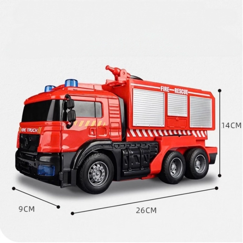 CAMION BOMBEROS CONTROL REMOTO ROBOT TRANSFORMER LANZA AGUA - 8