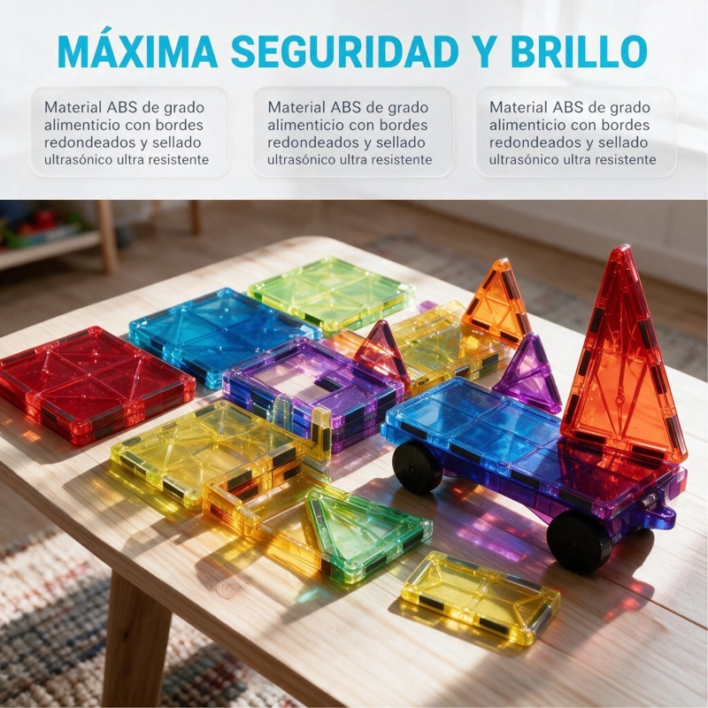 JUEGO DE BLOQUES DE CONSTRUCCION 3D MAGNE TICOS DE 100 PIEZAS - 2