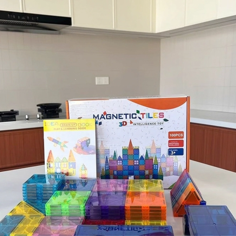 JUEGO DE BLOQUES DE CONSTRUCCION 3D MAGNE TICOS DE 100 PIEZAS - 8