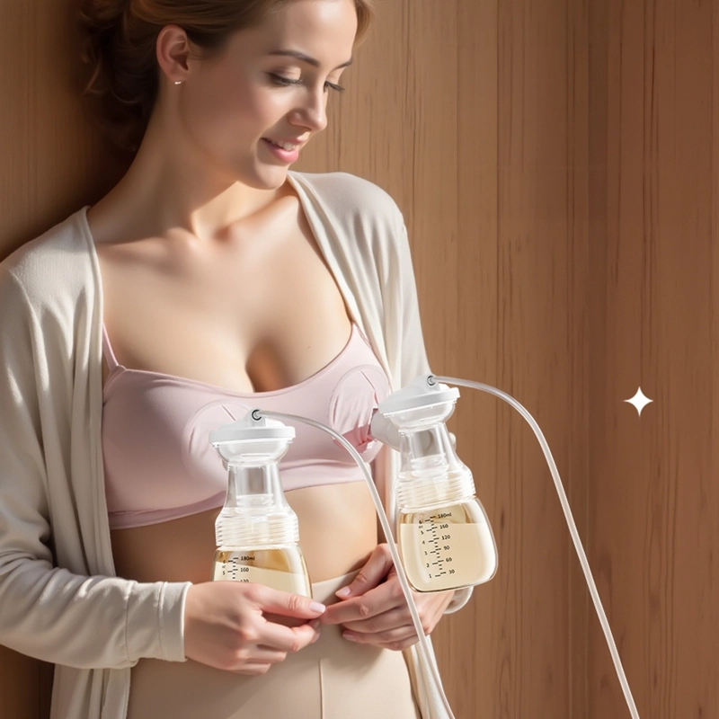 EXTRACTOR DE LECHE DOBLE PANTALLA TACTIL PANTALLA LED MAMADERAS - 2