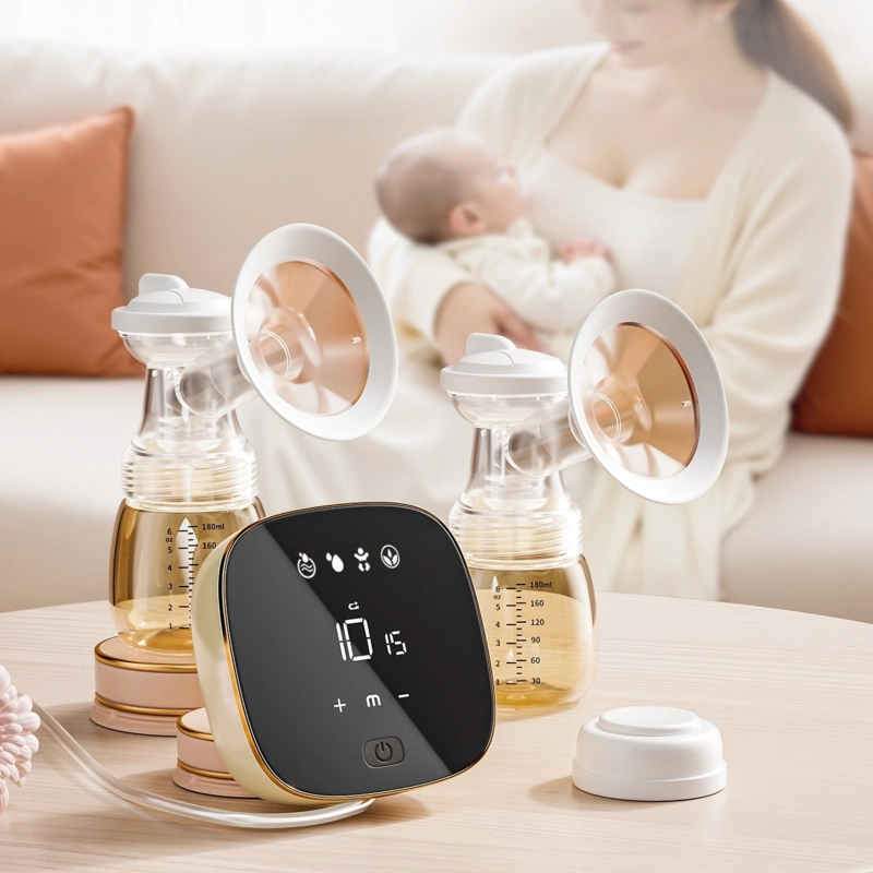 EXTRACTOR DE LECHE DOBLE PANTALLA TACTIL PANTALLA LED MAMADERAS - 3