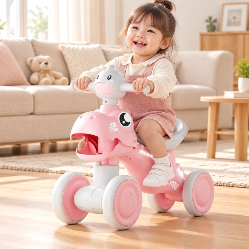 ANDADOR CORREPASILLOS CON MUSICA Y LUCES DINO MAX ROSADO - 2