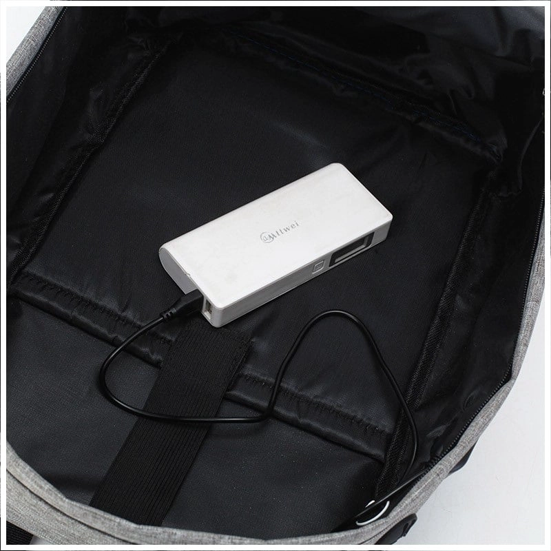 MOCHILA IDEAL VIAJES Y OFICINA ALTA CAPACIDAD Y SEGURIDAD ANTIRROBO - 4