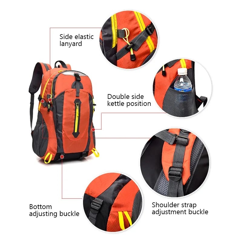 MOCHILA MULTIFUNCIONAL OUTDOOR IMPERMEABLE PARA NOTEBOOK Y VIAJES - 3