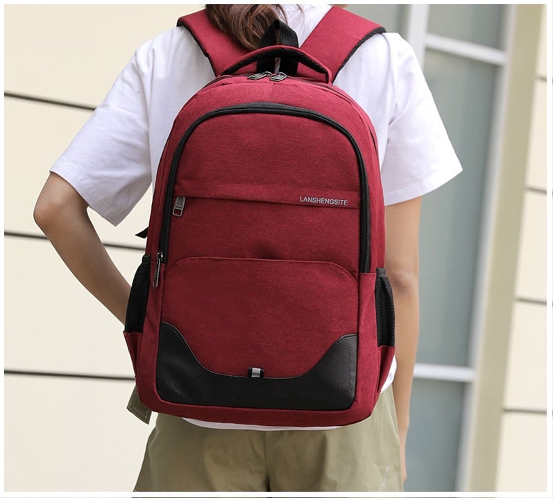 MOCHILA MULTIFUNCIONAL LAPTOP IMPERMEABLE CON PUERTO USB 35 LITROS - 4